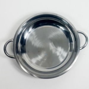 21x4cm Paslanmaz Çelik Yumurta Tavası Kullanışlı Sağlam Çelik Yumurta Sahanı