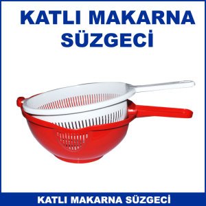 Katlı Makarna Süzgeci - Pratik Mutfak Gereçleri - 1. Kalite ve Dayanıklı