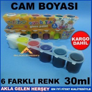 Kargo Dahil SÜDOR NON-TOXIC 6lı CAM BOYASI SETİ MyDİDO