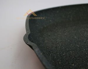 ALÜMİNYUM DÖKÜM SAĞLIKLI GRANİT IZGARA TAVASI 