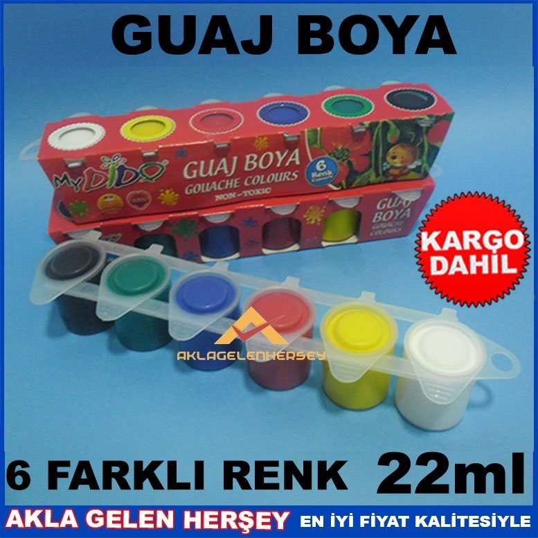 Kargo Dahil SÜDOR NON-TOXIC 6lı GUAJ BOYA SETİ MyDİDO
