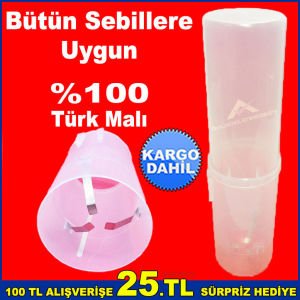 URVE Plastik ve Karton Bardaklara Uyumlu Sebil Bardaklığı Bütün Sebillere Uygun Cup Dispenser -2
