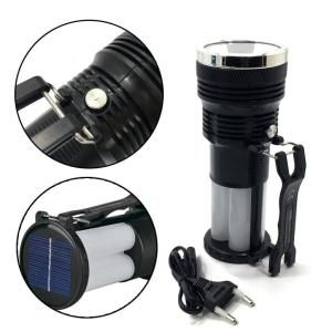 Güneş Enerjisiyle Şarj Edilebilen 3 Fonksiyonlu Led Işıldak Fener Şarjlı Solar El Kamp Feneri