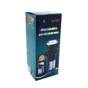 Güneş Enerjisiyle Şarj Edilebilen 3 Fonksiyonlu Led Işıldak Fener Şarjlı Solar El Kamp Feneri