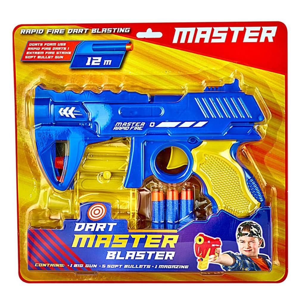 Oyuncak Master Kartela Silah Seti Sünger Atan Nerf Silah 3 Yaş Üstü