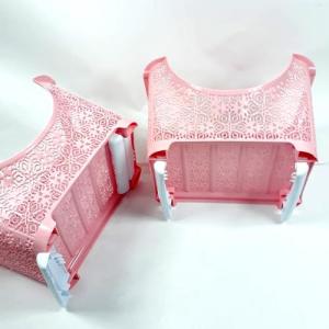 Rengarenk Dantel Desen 4 Kat Sebzelik Meyvelik Banyo Rafı