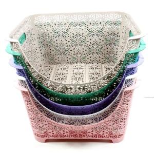 Rengarenk Dantel Desen 4 Kat Sebzelik Meyvelik Banyo Rafı