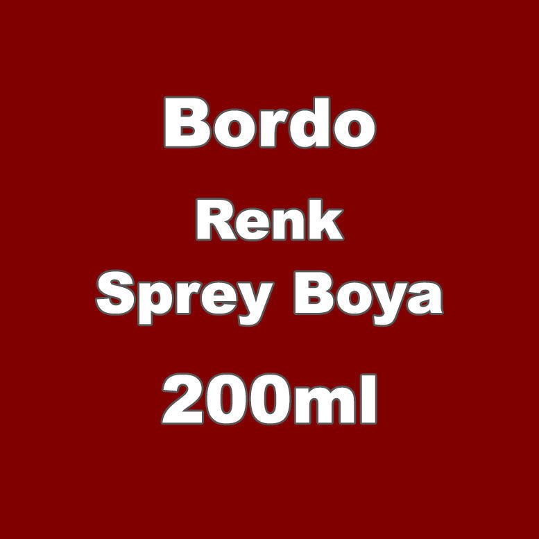 1. Kalite Büyük Boy 200ml Sprey Boya Araba, Motor, Beyaz Eşya Tamiri İçin Tüm Renkler Mevcut bordo