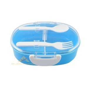 POBİ OVAL BOX PRATİK ÇİFT BÖLMELİ BESLENME SETİ