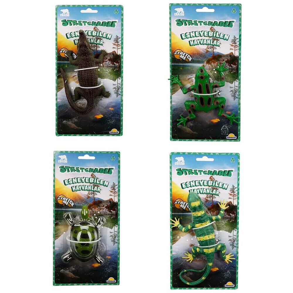 Streç Hayvanlar Kaplumbağa Kurbağa Kertenkele Timsah 1 adet