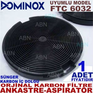 DOMİNOX ANKASTRE DAVLUMBAZ FİLTRESİ DOMİNOX FTC 6032 MODEL DAVLUMBAZ İÇİN SÜNGERLİ KARBON FİLTRE