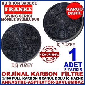 FRANKE SWİNG SERİSİ MODEL ANKASTRE DAVLUMBAZ GRANÜL KARBONLU FİLT
