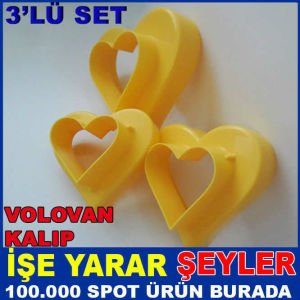 KALP MODEL 3'LÜ SET VOLOVAN KURABİYE KALIBI