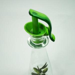 Zeytin Desenli Cam Yağdanlık Sirkelik 500ml Kapasiteli Lüx Yağlık