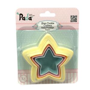 3 Parça Büyük Yıldız Şekilli Şeker Hamuru Kurabiye Pasta Kalıbı Yıldız Model Kek Pasta Kalıbı