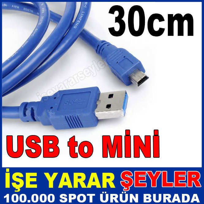 30cm SİLİKON KAPLAMA USB to MİCRO USB KABLO