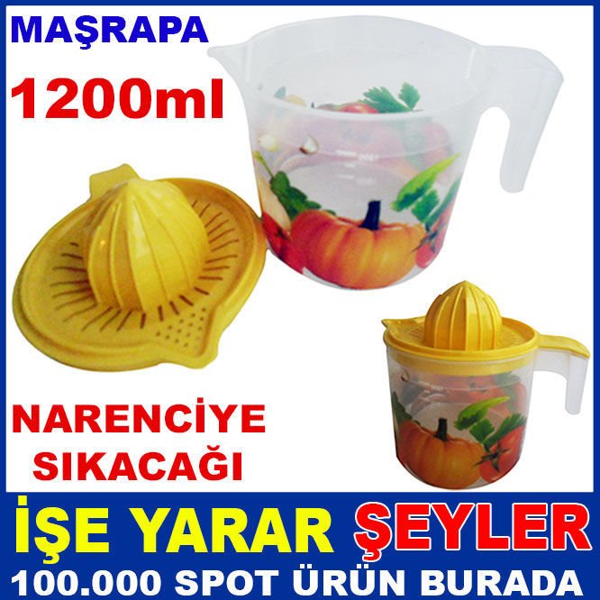 PLASTİK 1200ml MAŞRAPA NARENCİYE SIKACAĞI