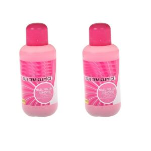 2 Adet Aseton 100 Ml+100 Ml Pembe Oje Temizleyici