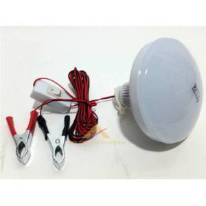 Akü Kutup Başı Bağlantılı 4 Metre Kablolu 12 Volt 24 Watt Çok Amaçlı Seyyar Led Ampül