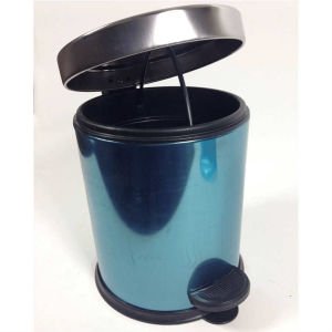 Pedallı Çöp Kovası 24cm Yüksekliğinde Paslanmaz Çelik Dayanıklı Mini Plastik İç Kovalı Çöp Kovası