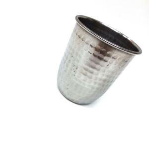 Taşınabilir Paslanmaz Metal Çekiç Dövmeli Ayran, Su, Kahve, Süt Bardağı