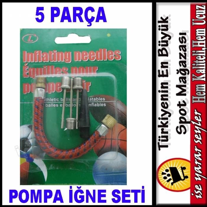 5 PARÇA ÇOK AMAÇLI ŞİŞİRME POMPASI UCU SETİ