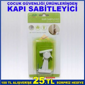 ÇOCUK GÜVENLİĞİ ÜRÜNLERİNDEN KAPILAR İÇİN KAPI SABİTLEYİCİ