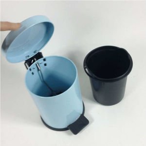 Pedallı Çöp Kovası 25cm Yüksekliğinde Paslanmaz Çelik Dayanıklı Mini Plastik İç Kovalı Çöp Kovası