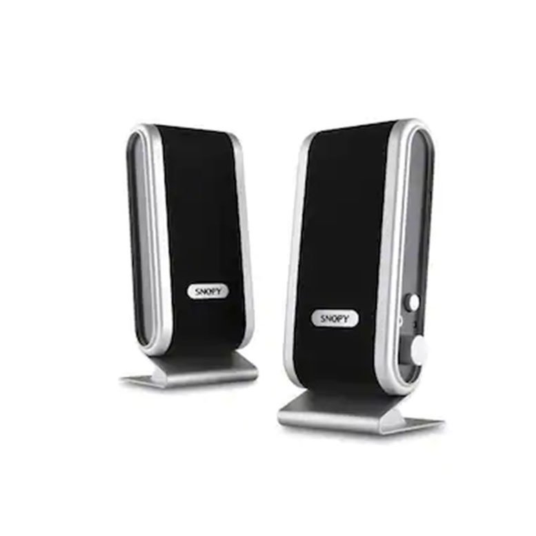 Usb Kablolu 1+1 Speaker Hoparlör Ses Sistemi Gümüş Snopy Sn-820
