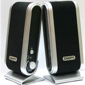 Usb Kablolu 1+1 Speaker Hoparlör Ses Sistemi Gümüş Snopy Sn-820