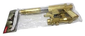 34cm Uzunluğunda Boncuklu Tekli ve Lazerli Tec-9 Altın ve Gümüş Renginde