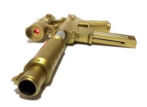 34cm Uzunluğunda Boncuklu Tekli ve Lazerli Tec-9 Altın ve Gümüş Renginde