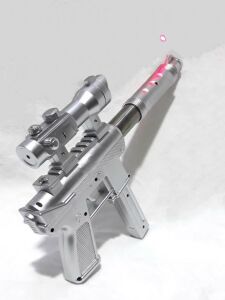 34cm Uzunluğunda Boncuklu Tekli ve Lazerli Tec-9 Altın ve Gümüş Renginde