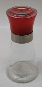 Cam Değirmen Tuzluk Biberlik Seramik Bıçaklı