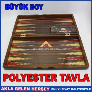MIKNATIS KİLİTLİ BÜYÜK BOY ESER POLYESTER TAVLA