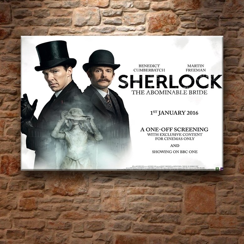 SHERLOCK İĞRENÇ GELİN 7 değişen ölçü ORİJİNAL KANVAS TABLO
