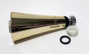 14 cm 2 Fonksiyonlu Altın ve Gümüş Renk Lavabo İçin Hareketli Başlık