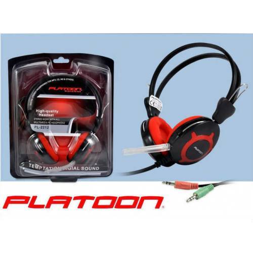 PL-2212 İNTERNET CAFELERE UYGUN SAĞLAM İP KABLOLU MİKROFONLU BİLGİSAYAR KULAKLIĞI OYUNCU KULAKLIĞI