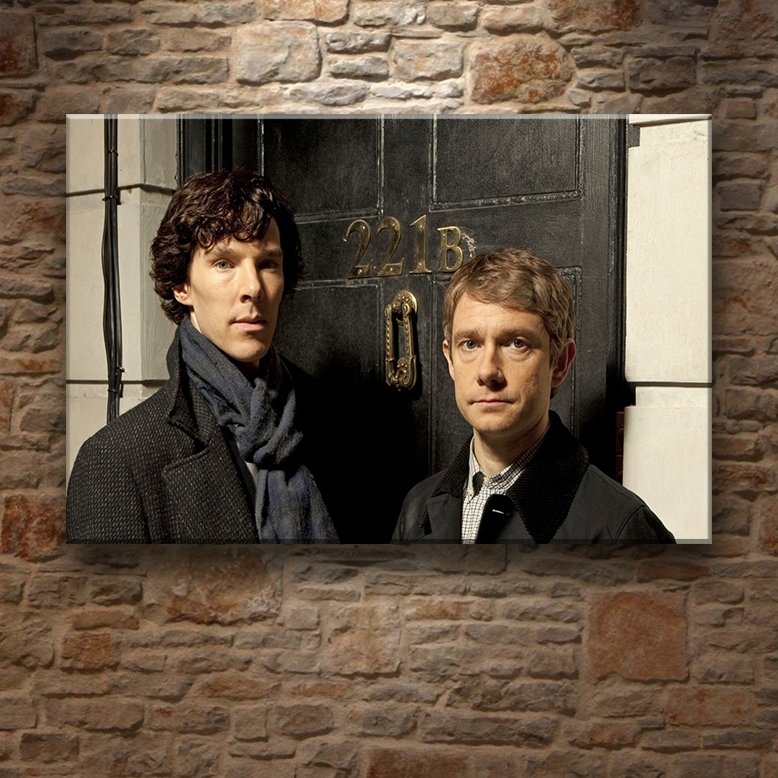 SHERLOCK BAKER SOKAĞI 7 değişen ölçü ORİJİNAL KANVAS TABLO