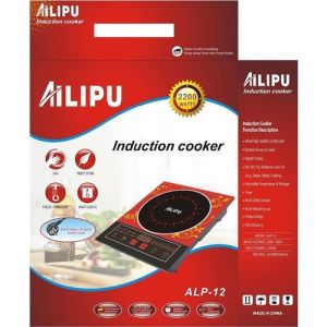 Ailipu Alp-12 2200 W Elektrikli İnduction Cam Ocak Tasarruflu Fanlı Dijital Dokunmatik Tuş Kontrol