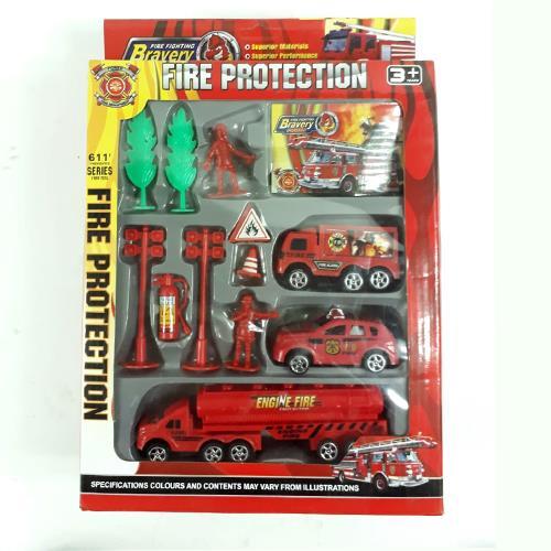 İtfaiye Seti 12 Parça Çocuk Oyuncak Seti 