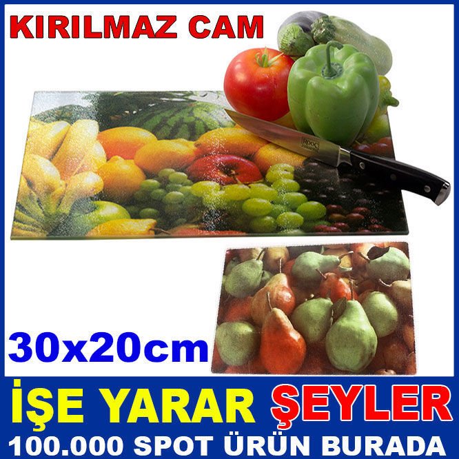 KIRILMAZ CAM 30x20cm SEBZE vs. DOĞRAMA ALTLIĞI