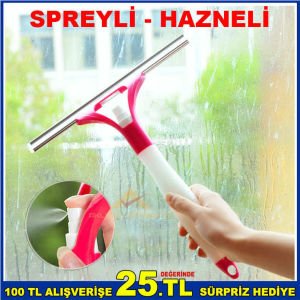 SPREY HAZNELİ PRATİK SİLİKON BAŞLI CAM SİLECEĞİ