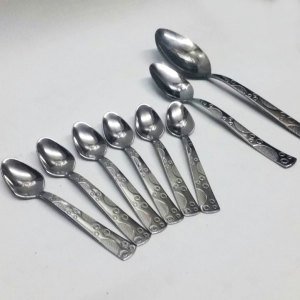 6 Adet Sunset Model Paslanmaz Çelik Rostfrei Çay Kaşığı Seti