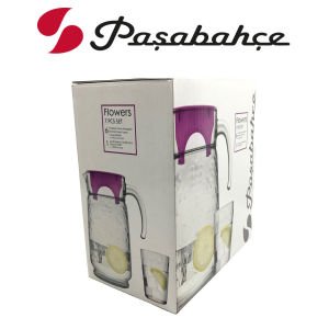 Paşabahçe 80051 Köşem Kapaklı Buzdolabı Şık Kaliteli Cam Sürahi 1000 cc