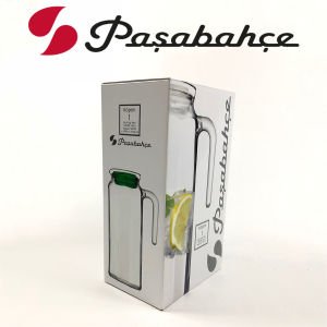Paşabahçe 80051 Köşem Kapaklı Buzdolabı Şık Kaliteli Cam Sürahi 1000 cc