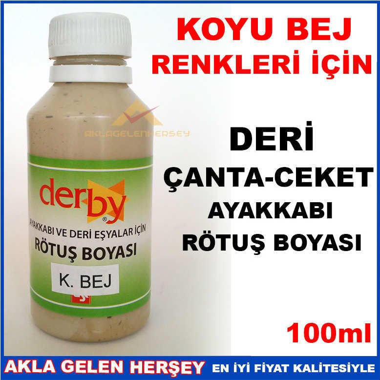 KOYU BEJ DERİ ÇANTA CEKET AYAKKABI RÖTUŞ BOYASI