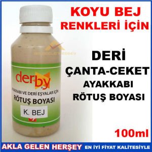 KOYU BEJ DERİ ÇANTA CEKET AYAKKABI RÖTUŞ BOYASI
