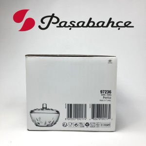 Paşabahçe 97236 Perla Kapaklı Şekerlik Şık Kalieteli Cam Ürün Tasarım