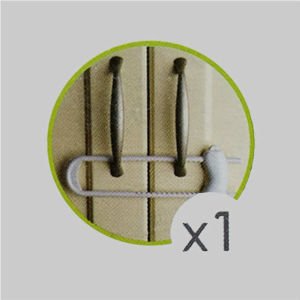 ÇOCUK GÜVENLİĞİ ÜRÜNLERİNDEN DOLAP KAPAKLARI İÇİN RAYLI DOLAP KİLİDİ